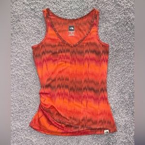 The North Face Women’s Active Wear Tank Top Side Scrunch Orange Size Small